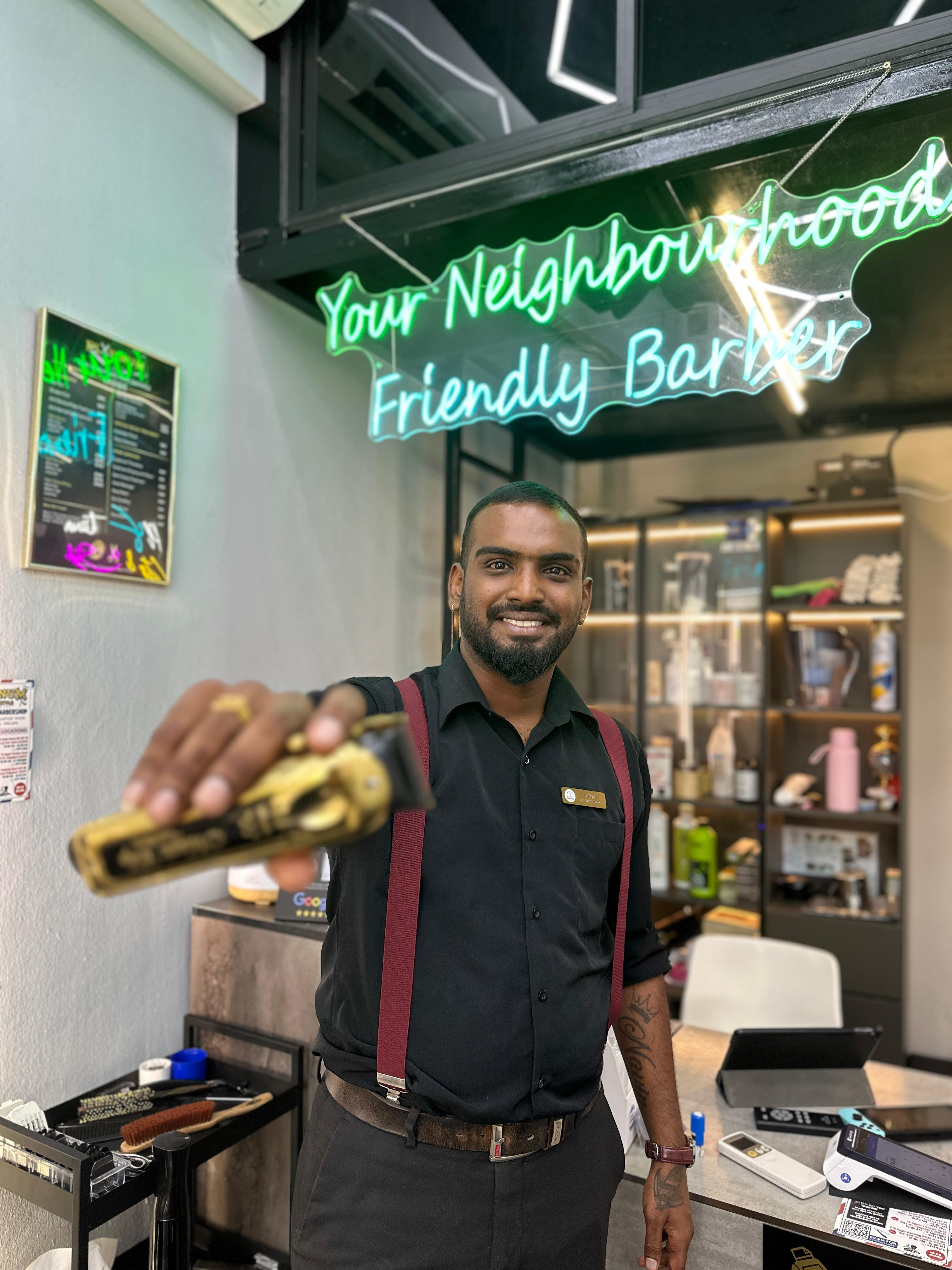 Navin — Barber at Platinum Cutz Singapore
