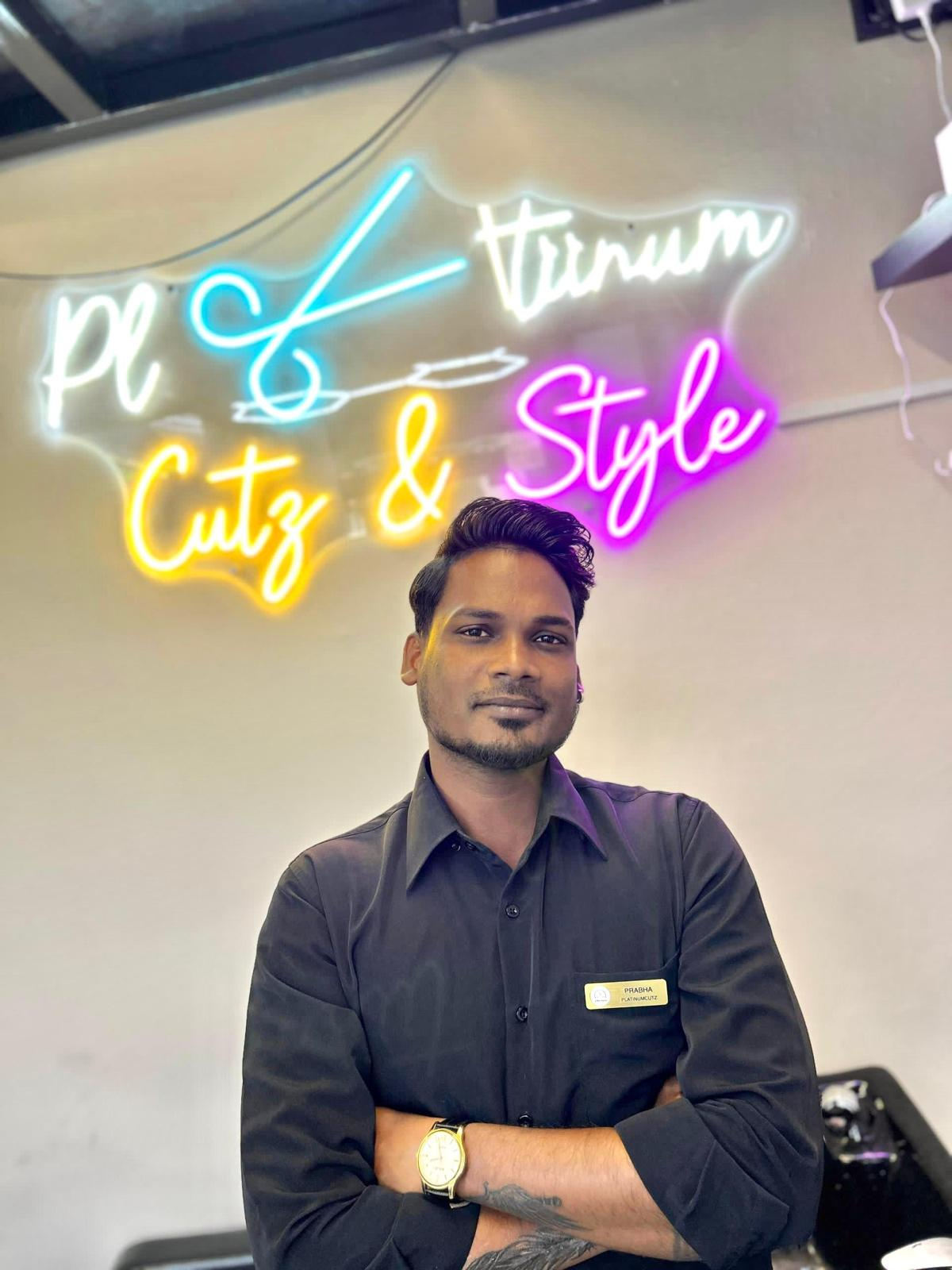 Prabha — Senior Barber at Platinum Cutz Singapore