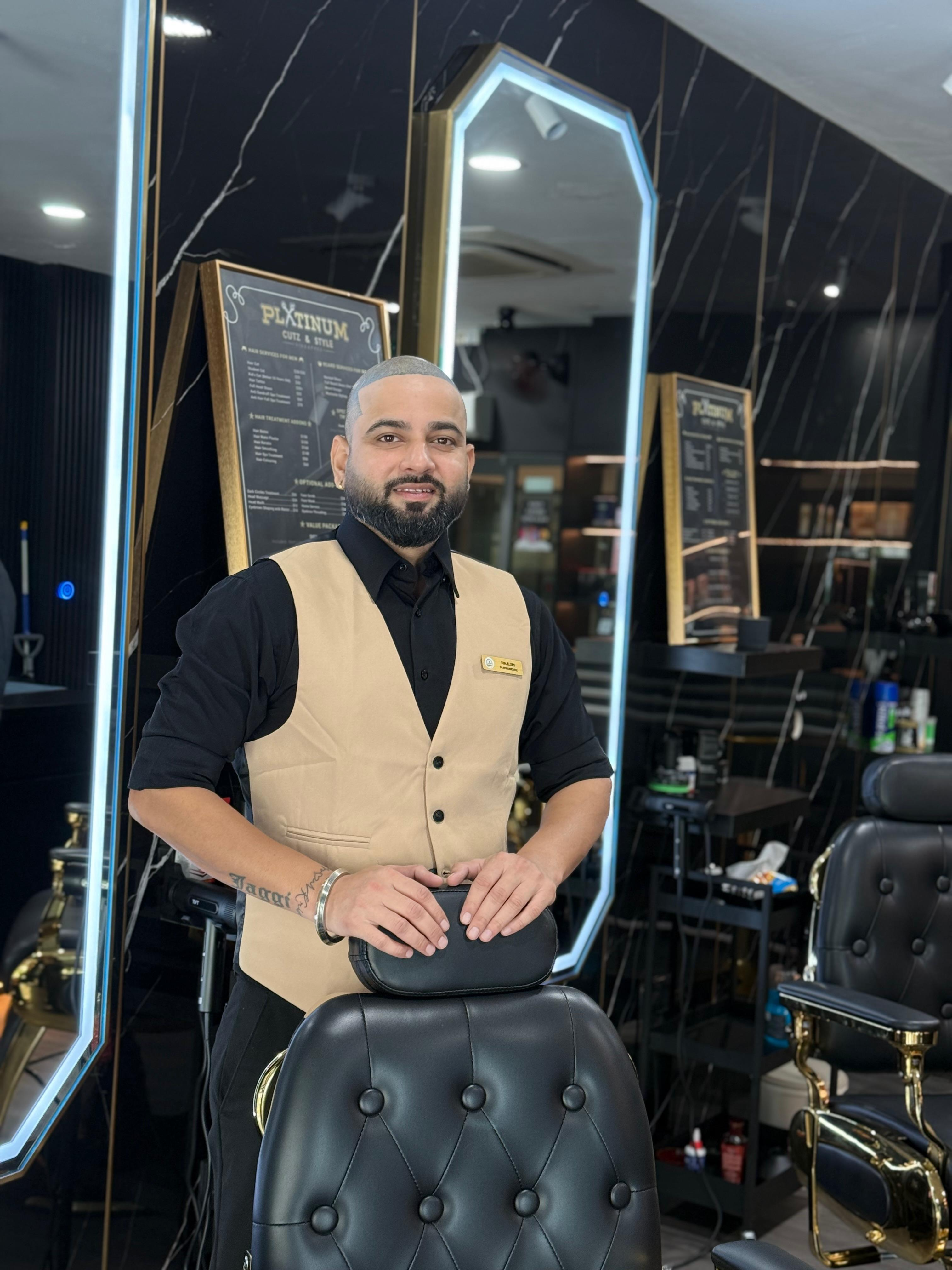 Rajesh — Barber at Platinum Cutz Singapore