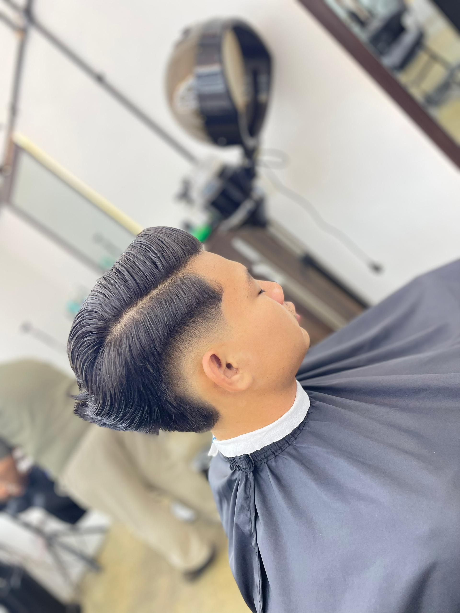 Pompadour Fade by Prabha — Platinum Cutz Singapore