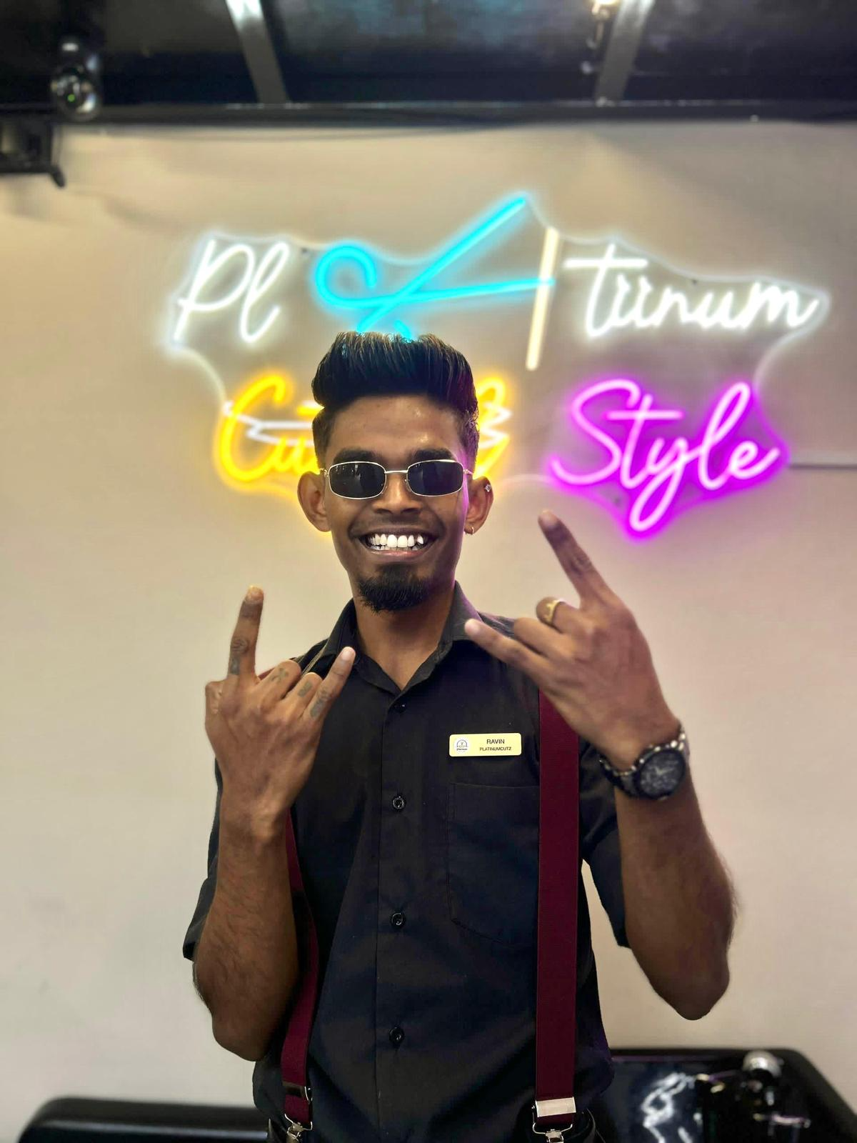 Ravin — Senior Barber at Platinum Cutz East Coast, Singapore
