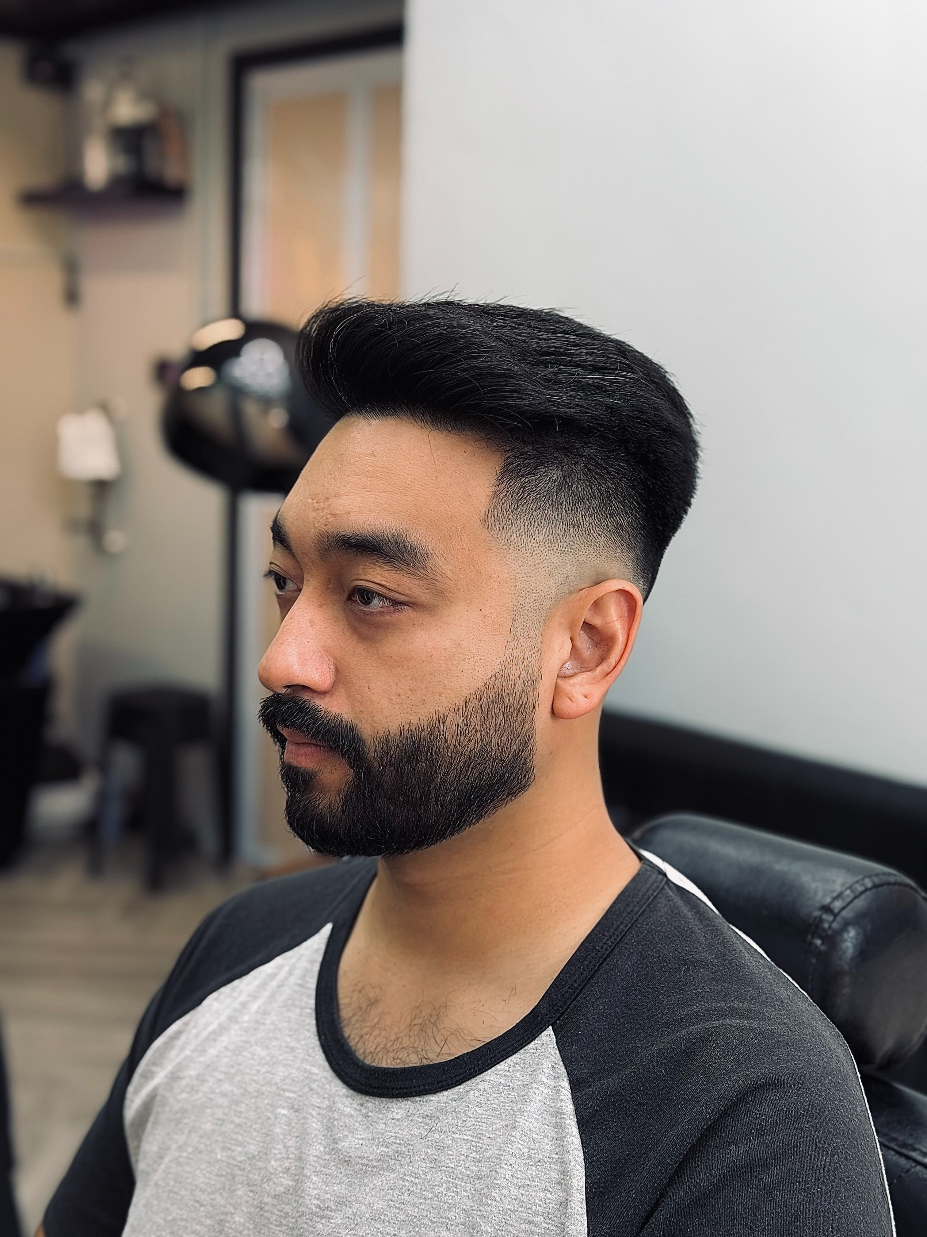 Slick back with beard — by Nawaz