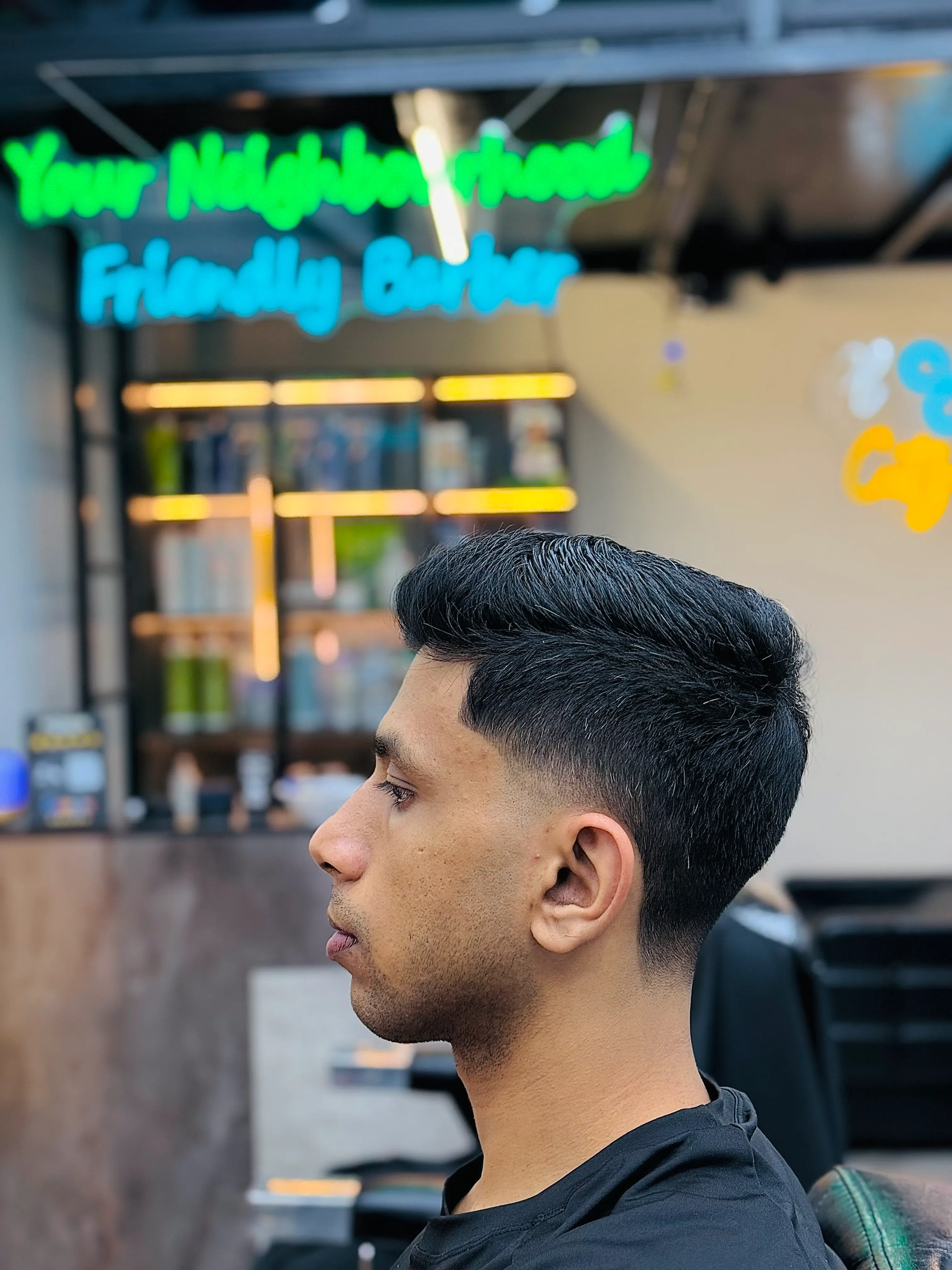 Taper fade haircut Singapore — by Nawaz