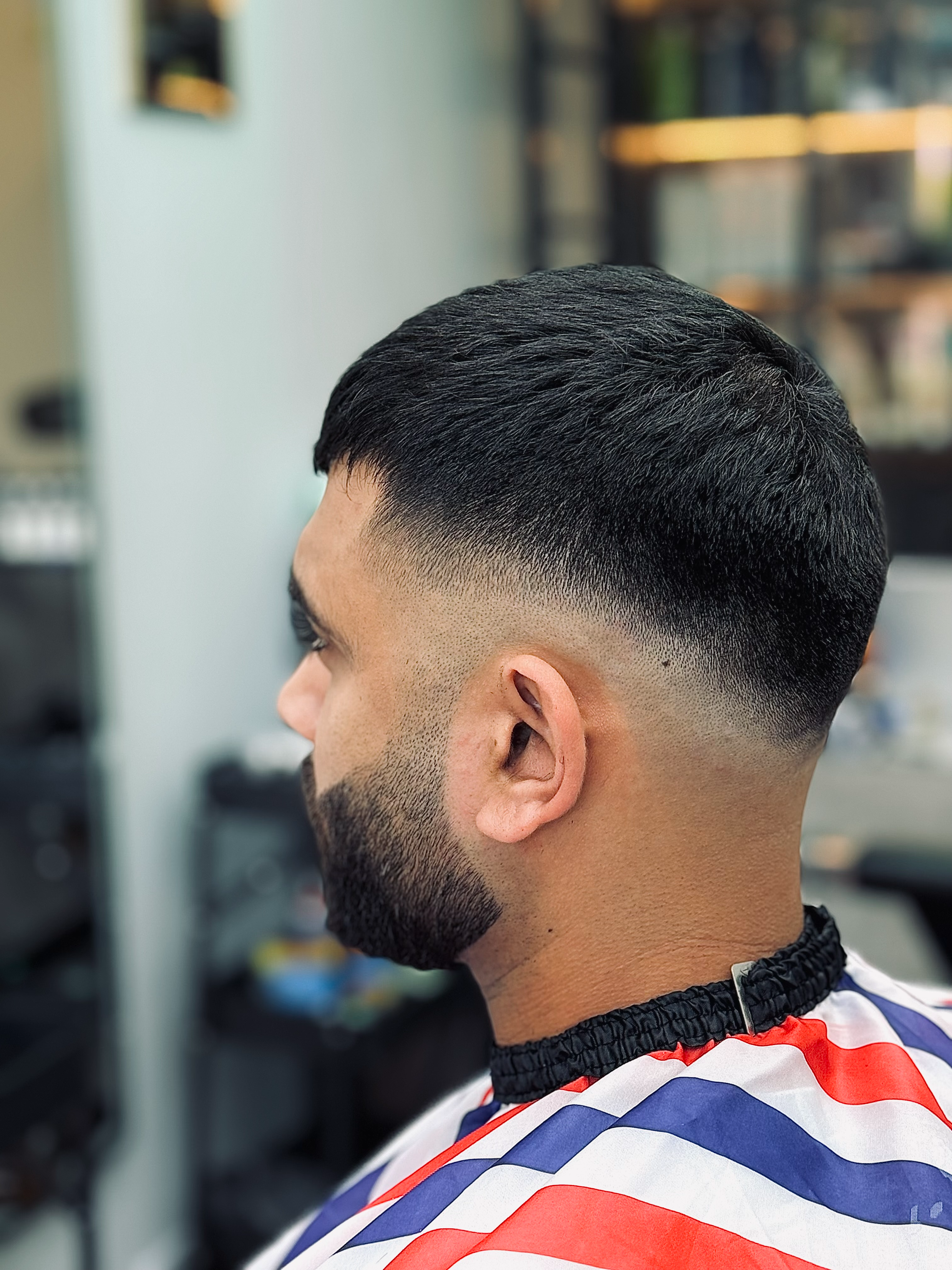 Beard with textured crop fade — by Ravin