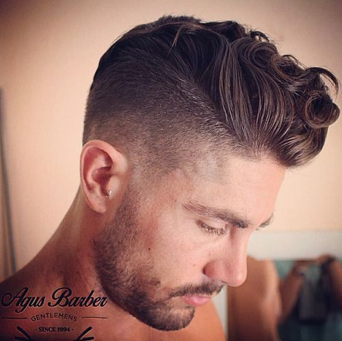 Pompadour with Waves for men