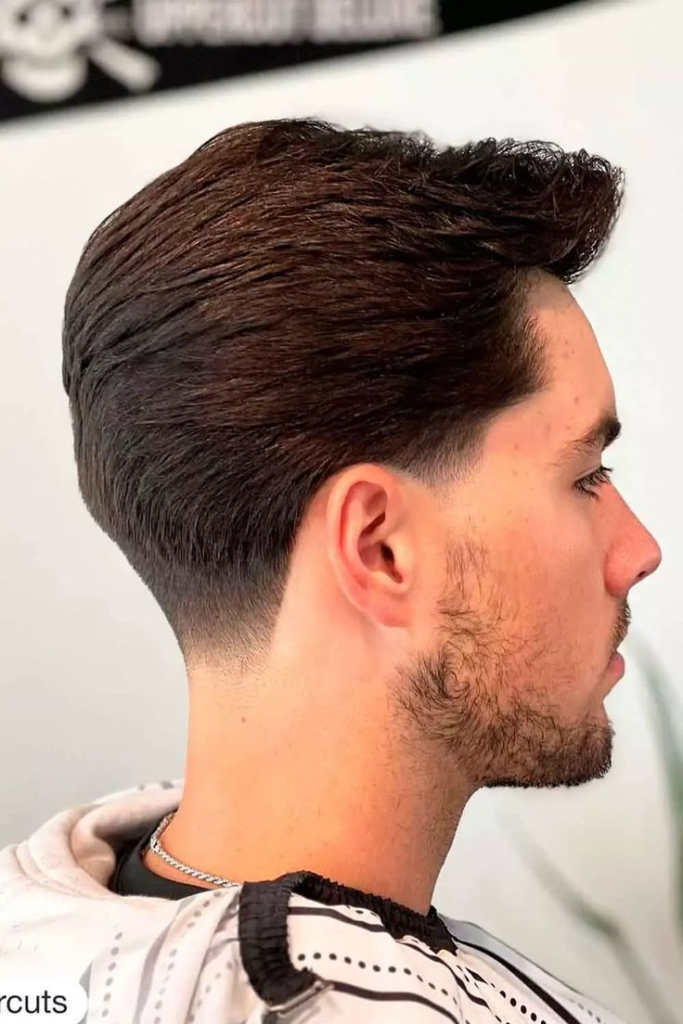 Undercut Fade with High Volume: 